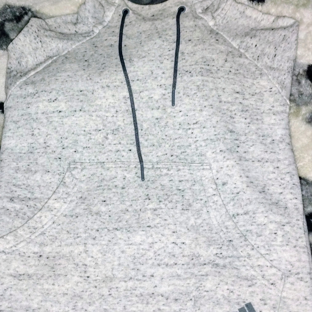 Adidas Gray Hoodie with Front Pocket